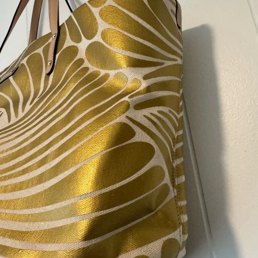 KATE SPADE AUTH $299 Women's Gold Grant Street Jules Tote Bag